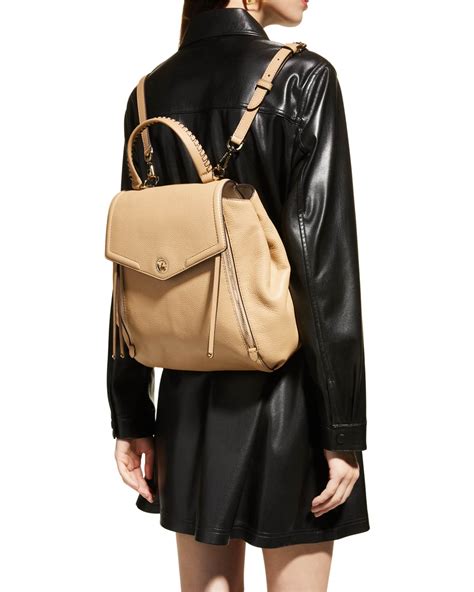 MICHAEL Michael Kors Freya Convertible Leather Backpack